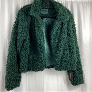 NWT Black NYC Faux Fur Jacket